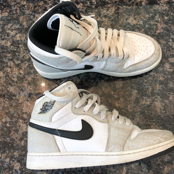 jordan 1 retro white elephant print
